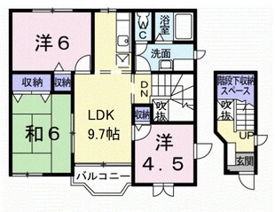 田井ノ瀬駅 徒歩29分 2階の物件間取画像